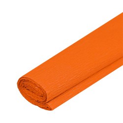 Krepový dekorační papír, oranžový-06