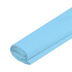 Krepový dekorační papír, světle modrý-20