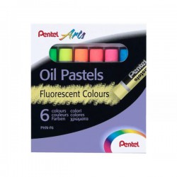 Olejové pastely Pentel Fluorescenční, 6 barev