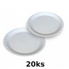Talíře papírové 150 mm, balíček 20 kusů