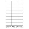 Etikety S 70,0x37,0mm, 24 etiket x 100 archů, R01000508