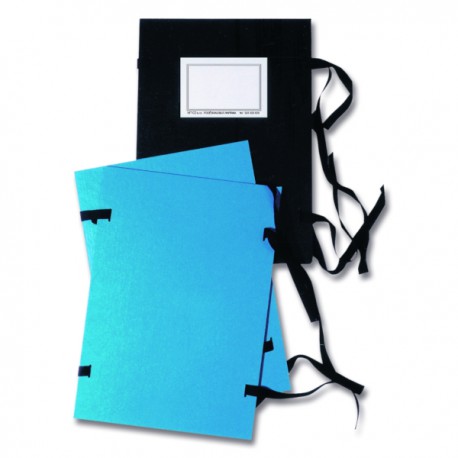Fasciklové desky A4, tkanice, jednostranné, modré