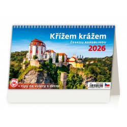 S23 - stolní kalednář "Křížem krážem Českou republikou"