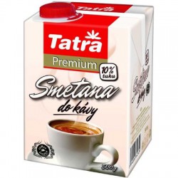 TATRA Premium 10%, smetana do kávy, krabice 6 x 500 g 