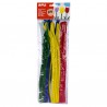 Drátek - žinylka, 30 cm, průměr 6 mm, 50 ks, mix barev