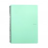 Blok kroužkový Pastelini - A5, linka, zelený