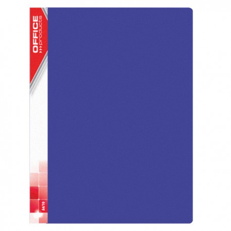 Prezentační kniha A4, 10 kapes, tvrdé desky, modré