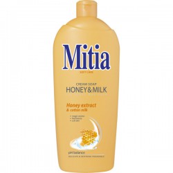 Mitia 1L Honey Milk, mýdlo
