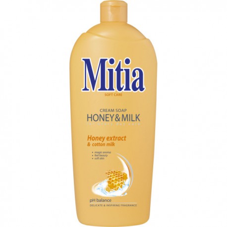 Mitia 1L Honey Milk, mýdlo
