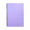 Blok kroužkový Pastelini - A5, linka, fialový