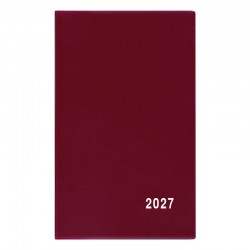 PT02/03 - čtrnáctidenní diář PVC, bordó