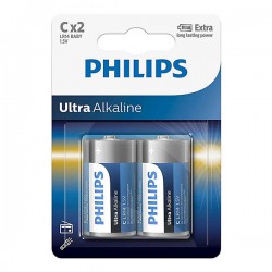 Monočlánek alkalický malý, Philips 1,5V LR14, 2ks