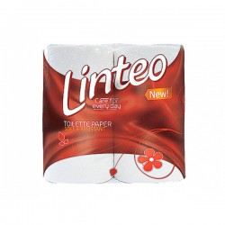 Toaletní papír Linteo Classic, bílý, 200 útr., 2 vr., 4 role