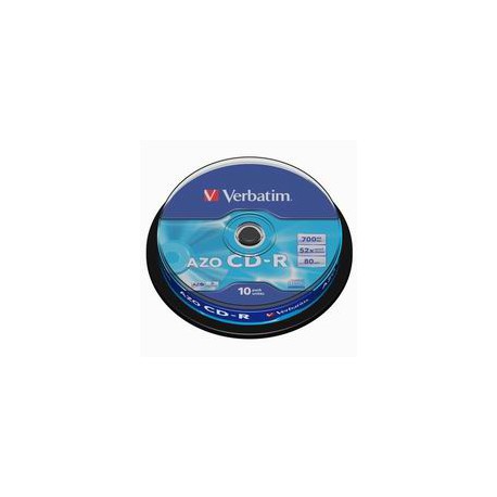 CD-R Verbatim 700 MB DataLife, 52x, Cake Box 10 ks