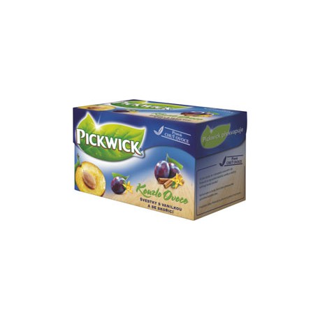 Čaj Pickwick ovocný, 20x2g, švestky s vanilkou