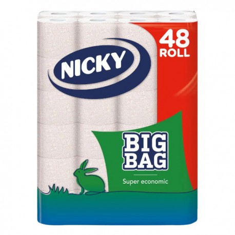 Toaletní papír Nicky Big Pack XXL, 48 rolí