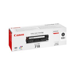 Cartridge Canon CRG 718Bk, černý tisk, ORIGINÁL