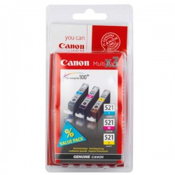 Cartridge Canon CLI-521CMY, Multi Pack, ORIGINÁL