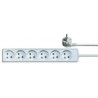 Kabel prodlužovací síťový, 3 m, 6 zásuvek