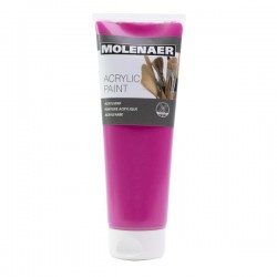 Akrylová barva Molenaer, 250 ml, růžová