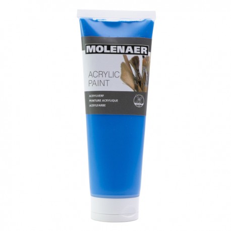 Akrylová barva Molenaer, 250 ml, modrá