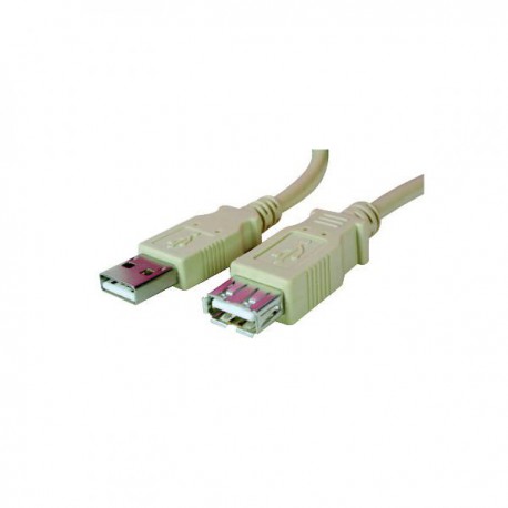 Kabel USB (2.0) zástrčka  A/zásuvka A (plochá), 2m