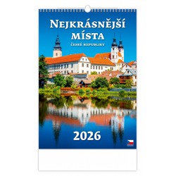 N111-26 - nástěnný kalendář "Nejkrásnější místa ČR"