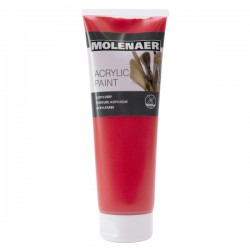 Akrylová barva Molenaer, 250 ml, červená