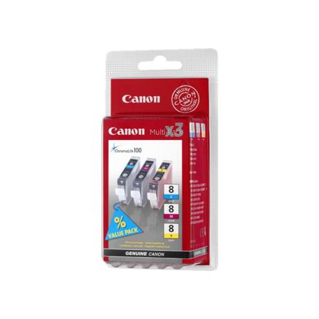Cartridge Canon CLI-8CMY, multi pack, ORIGINÁL