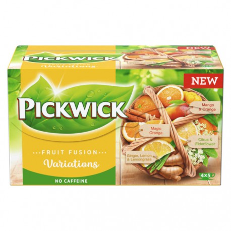 Čaj Pickwick ovocný, 20x2g, variace citrusové plody