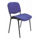Konferenční židle s kovovou konstrukcí, modrá