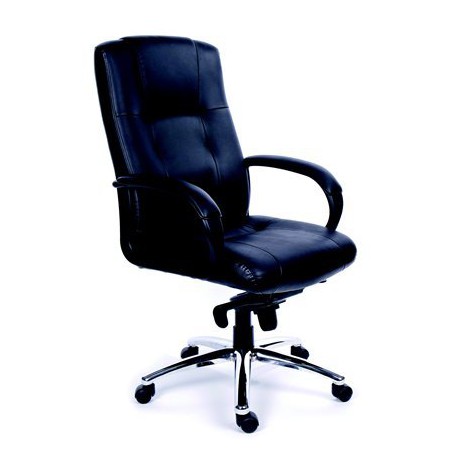 Židle kancelářská "Enterprise", černá kůže