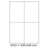 Etikety 105,0x148,0mm, 4 etikety x 100 archů, R01220922, Č