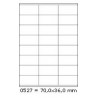 Etikety 70,0x36,0mm, 24 etiket x 100 archů, R01300527, Z/F