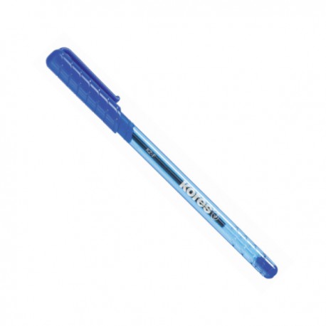Jednorázové kuličkové pero KORES K2, modré
