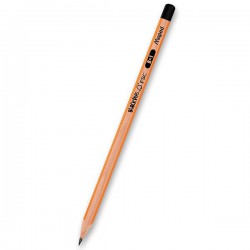 Dřevěná tužka s pryží, B trojhranná, BlackPeps, Maped