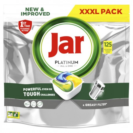 Jar Platinum tablety do myčky, 125 ks