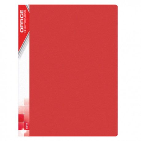 Prezentační kniha A4, 10 kapes, tvrdé desky, červené