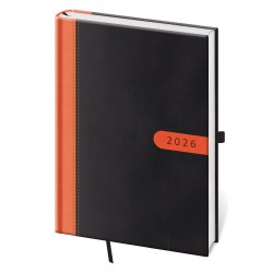DBO422-2 denní diář A5 Bora, oranžová/černá