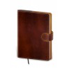 DFL423-5 - týdenní diář A5 Flip, hnědo/hnědý