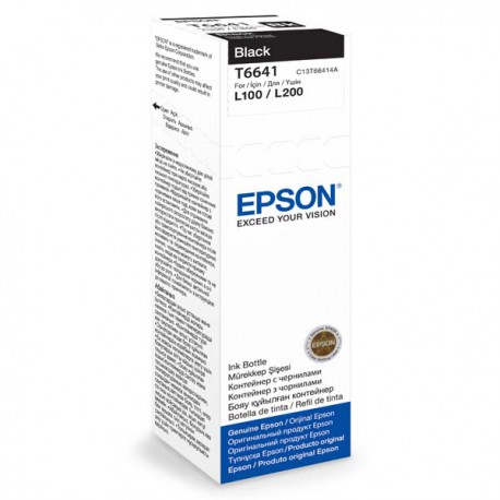 Inkoust Epson 70 ml,  C13T66414A, černý,  ORIGINÁL