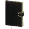 DFL422-3- denní diář A5 Flip, černo/zelená
