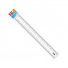Pravítko 30 cm, plastové čiré, MFP/JUN