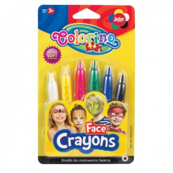 Pastelky na obličej, 6 barev Colorino Kids