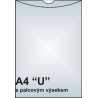 Zakládací obal A4 "U", polotuhý, čirý, 2-004, 10 ks