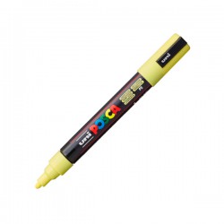 Popisovač Posca PC-5M, 2,5 mm - pastelově žlutý, P2