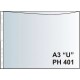 Zakládací obal závěsný A3 "U", lesklý, PH401, 50 ks