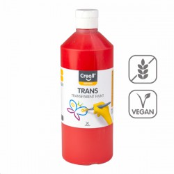 Barva na sklo Trans 500 ml, červená