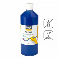 Barva na sklo Trans 500 ml, modrá
