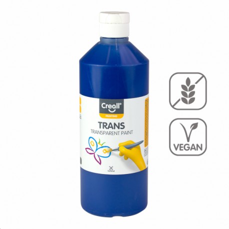 Barva na sklo Trans 500 ml, modrá
